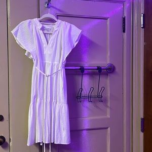 White cotton soft dress. Calvin Klein. Size 4,